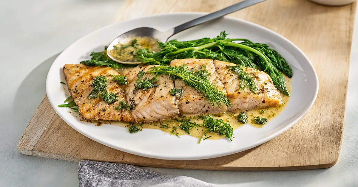 Perfect Maple-Lemon Arctic Char with Dill - 15-Minute Gourmet Meal 4 Perfectly seared Maple-Lemon Arctic Char with Dill served professional style