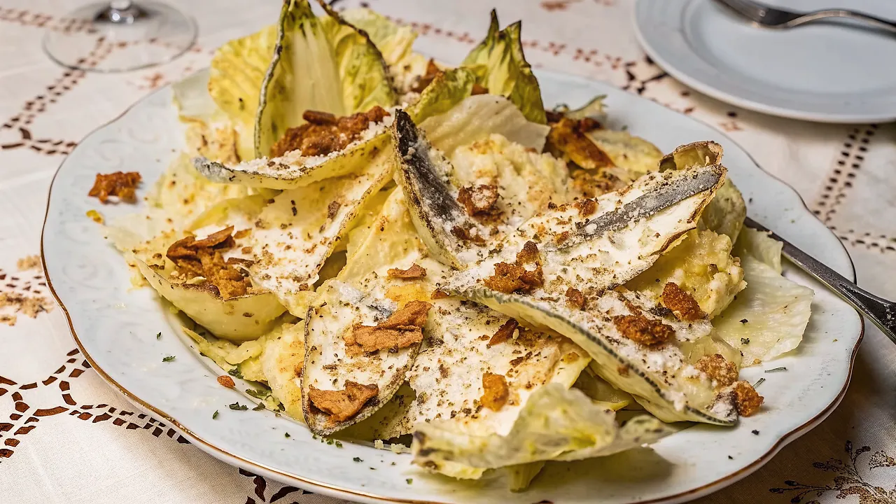 Fet-Fisk’s Grilled Cabbage Caesar Recipe | Bon Appétit 4 Perfectly seared Fet-Fisk’s Grilled Cabbage Caesar served professional style