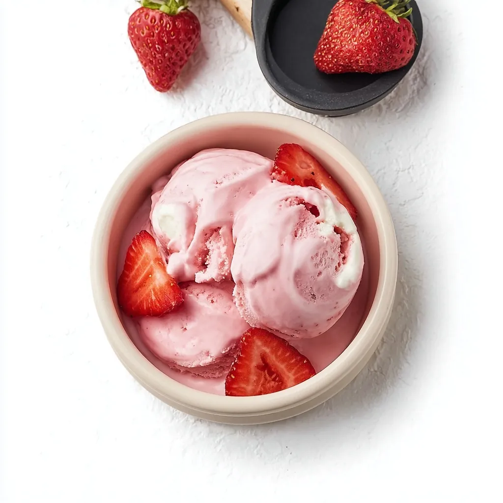 Ninja Creami Strawberry Cottage Cheese Ice Cream Ninja Creami Strawberry Cottage Cheese Ice Cream