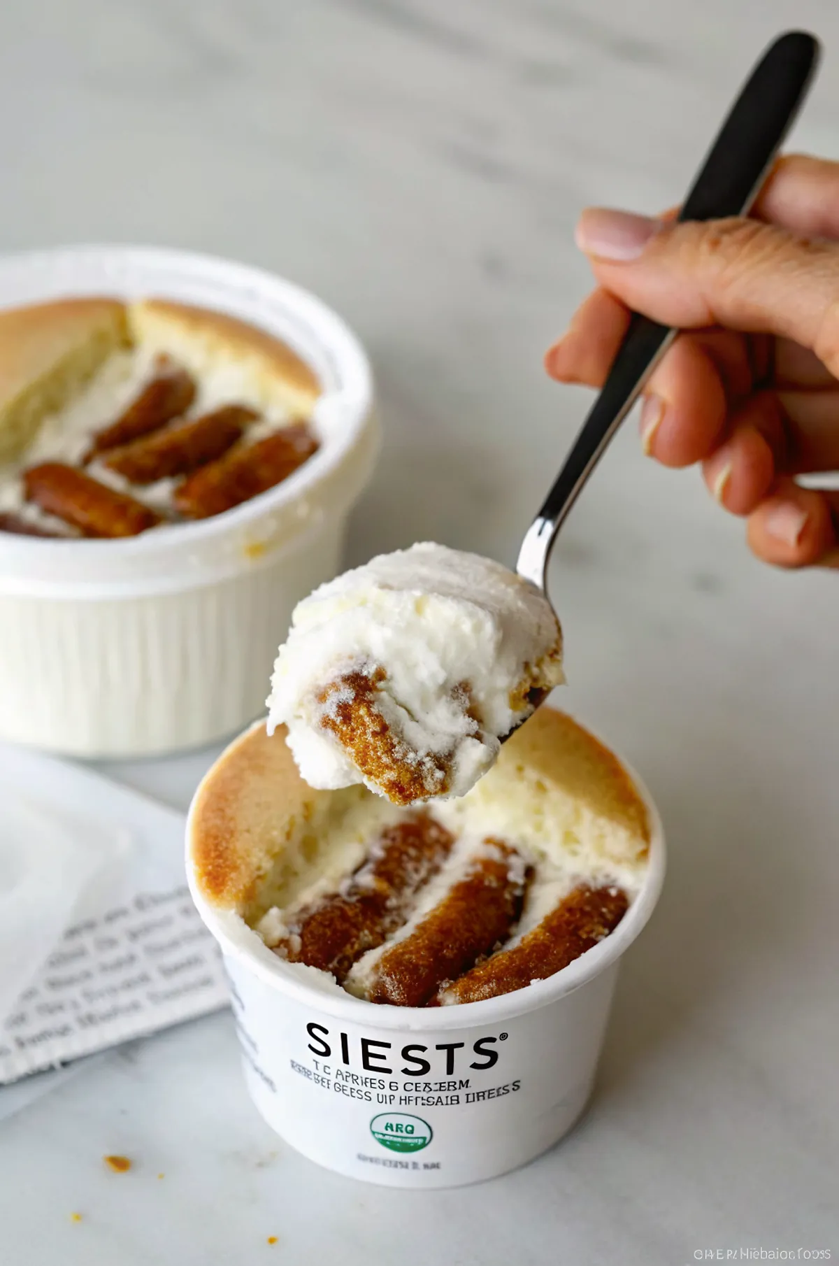 2-Ingredient Japanese Cheesecake - Perfect No-Bake High-Protein Treat 4 Perfectly seared 2-Ingredient Japanese Cheesecake served professional style