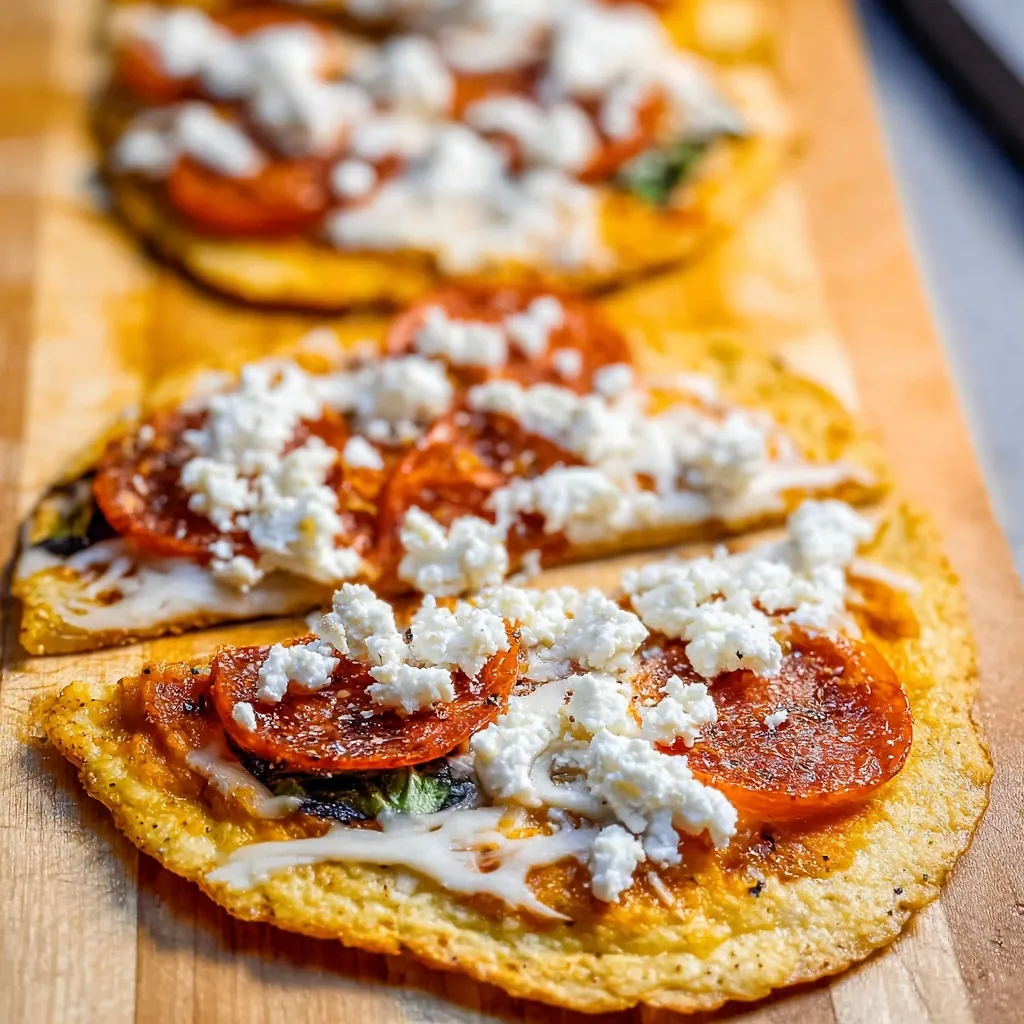 Cottage Cheese Flatbread Pizza: High-Protein 15-Minute Meal 4 Perfectly seared Cottage Cheese Flatbread Pizza served professional style