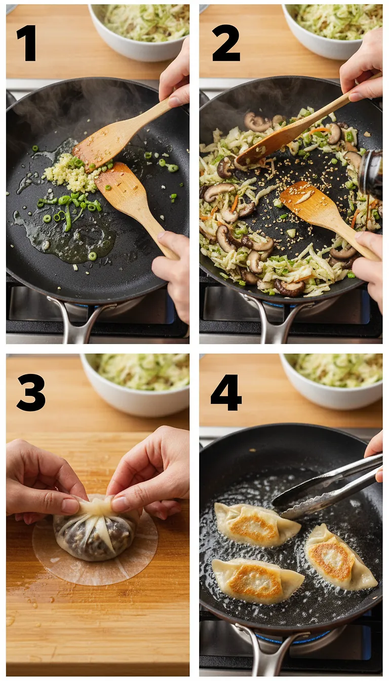 Rice Paper Dumplings: Perfect Crispy Wraps in 15 Minutes 2 Step-by-Step High Heat Execution for Rice Paper Dumplings