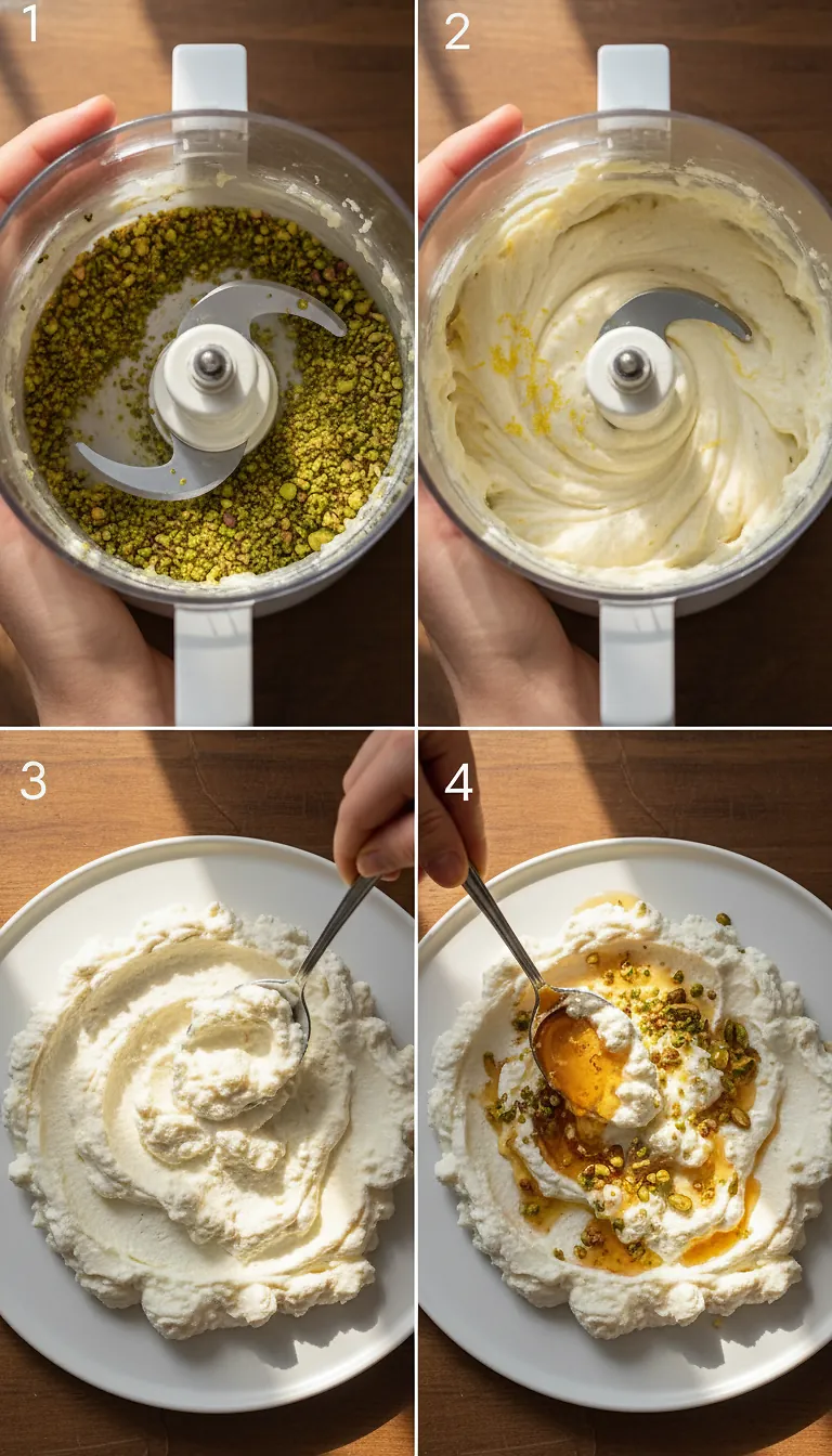Insanely Delicious Whipped Ricotta - Perfect 10-Minute Appetizer 3 Step-by-Step High Heat Execution for Insanely Delicious Whipped Ricotta