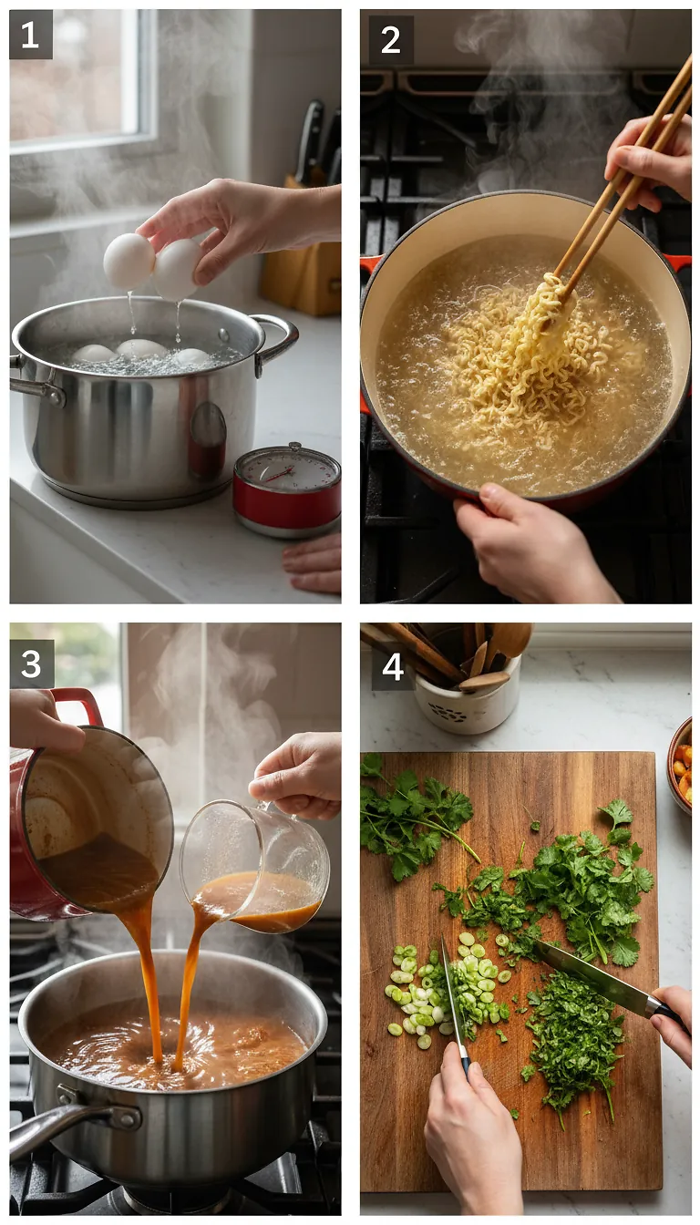 Step-by-Step High Heat Execution for Birria Ramen