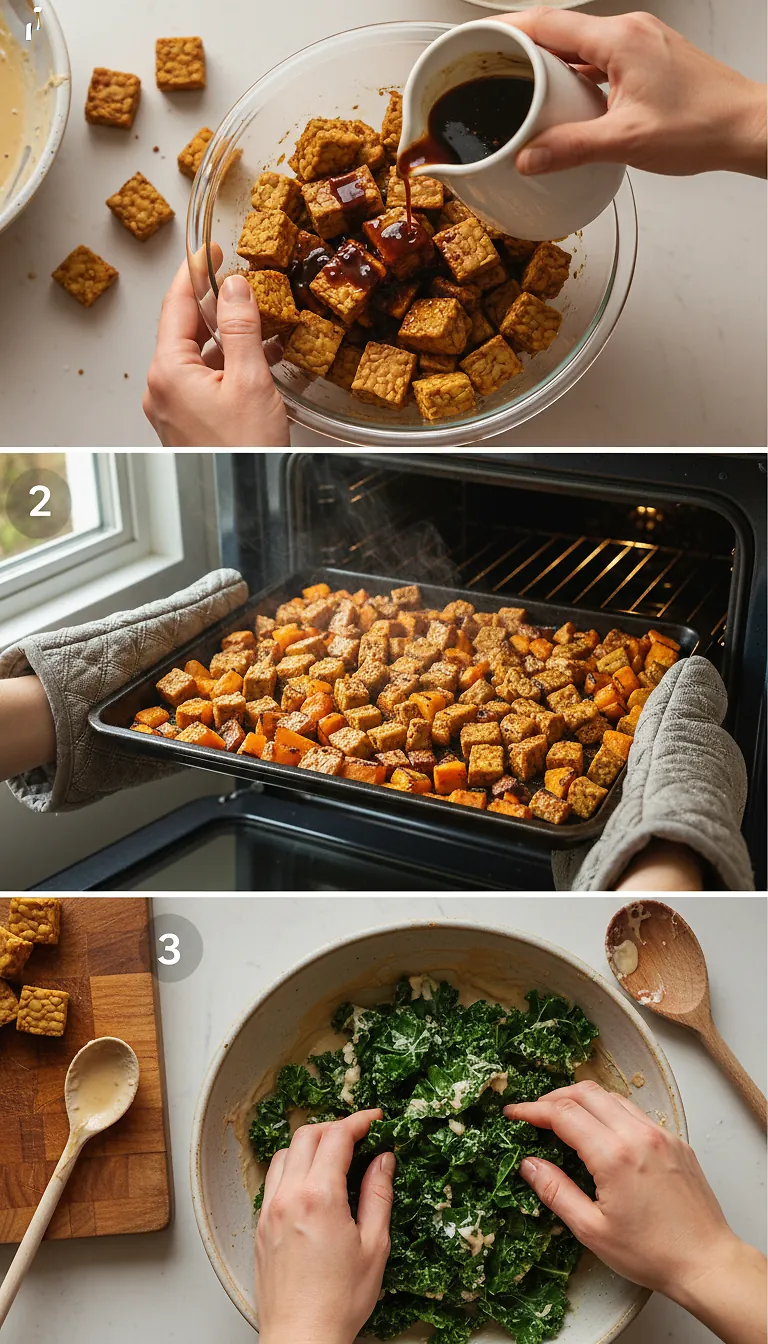 Step-by-Step High Heat Execution for Korean-Inspired Vegan Buddha Bowl