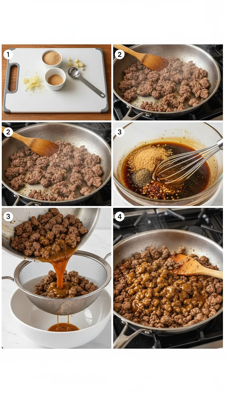 Step-by-Step High Heat Execution for Korean Ground Beef and Rice Bowls