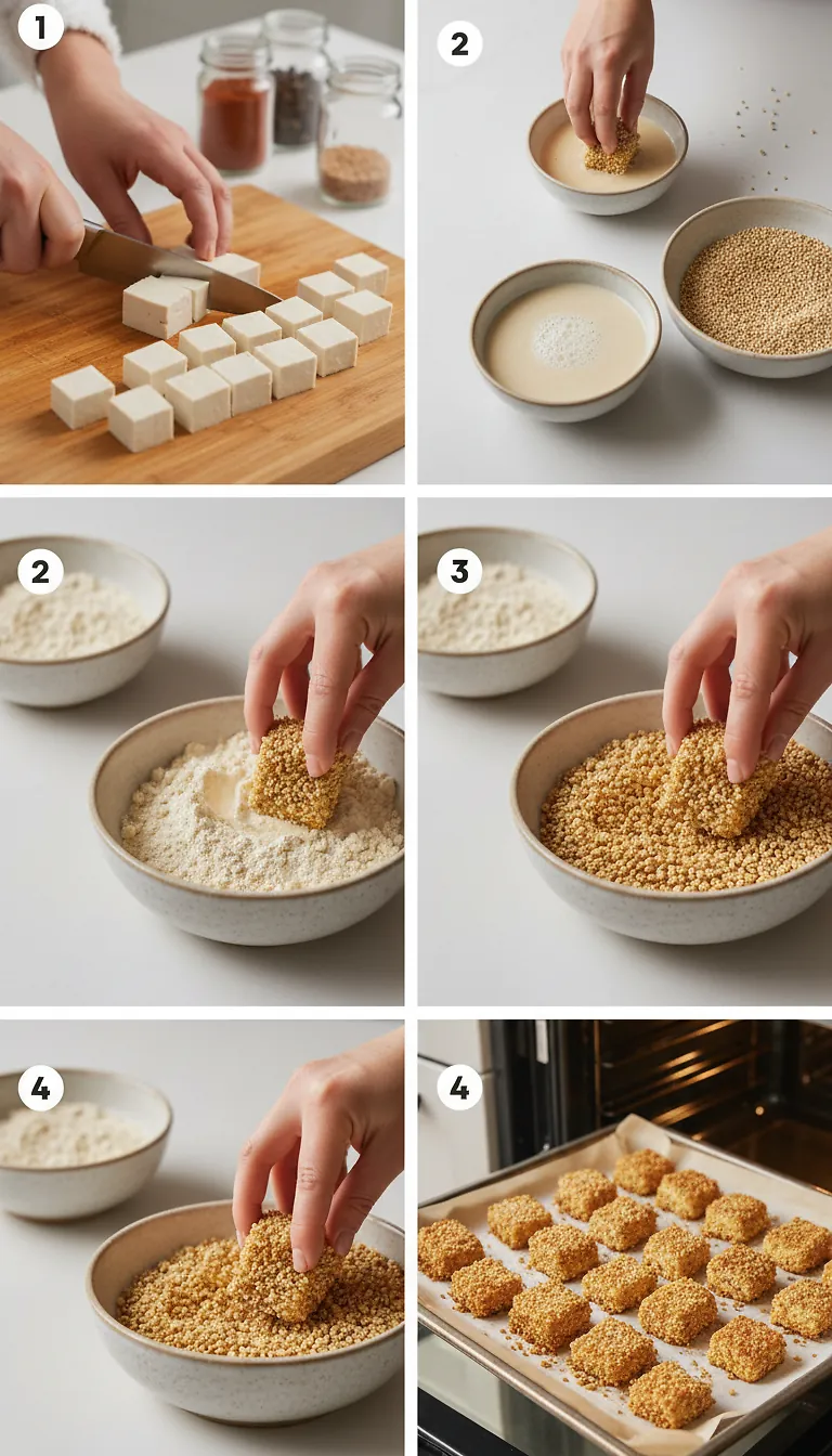 Step-by-Step High Heat Execution for Crispy Tofu Tacos with Vegan Lime Crema