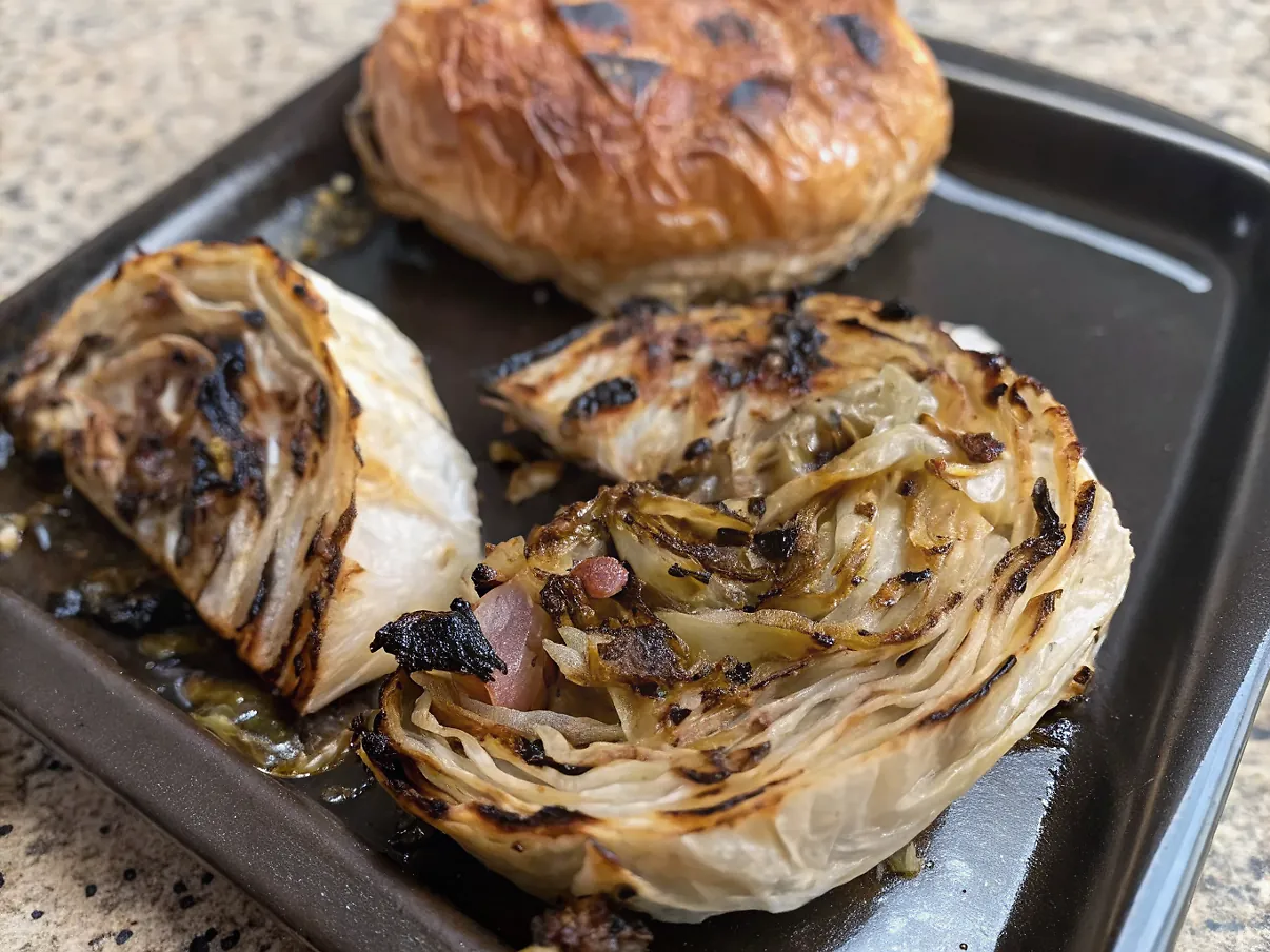 Charred Cabbage Steaks Piccata – Perfect High-Heat Vegetarian Meal Charred Cabbage Steaks Piccata – Perfect High-Heat Vegetarian Meal