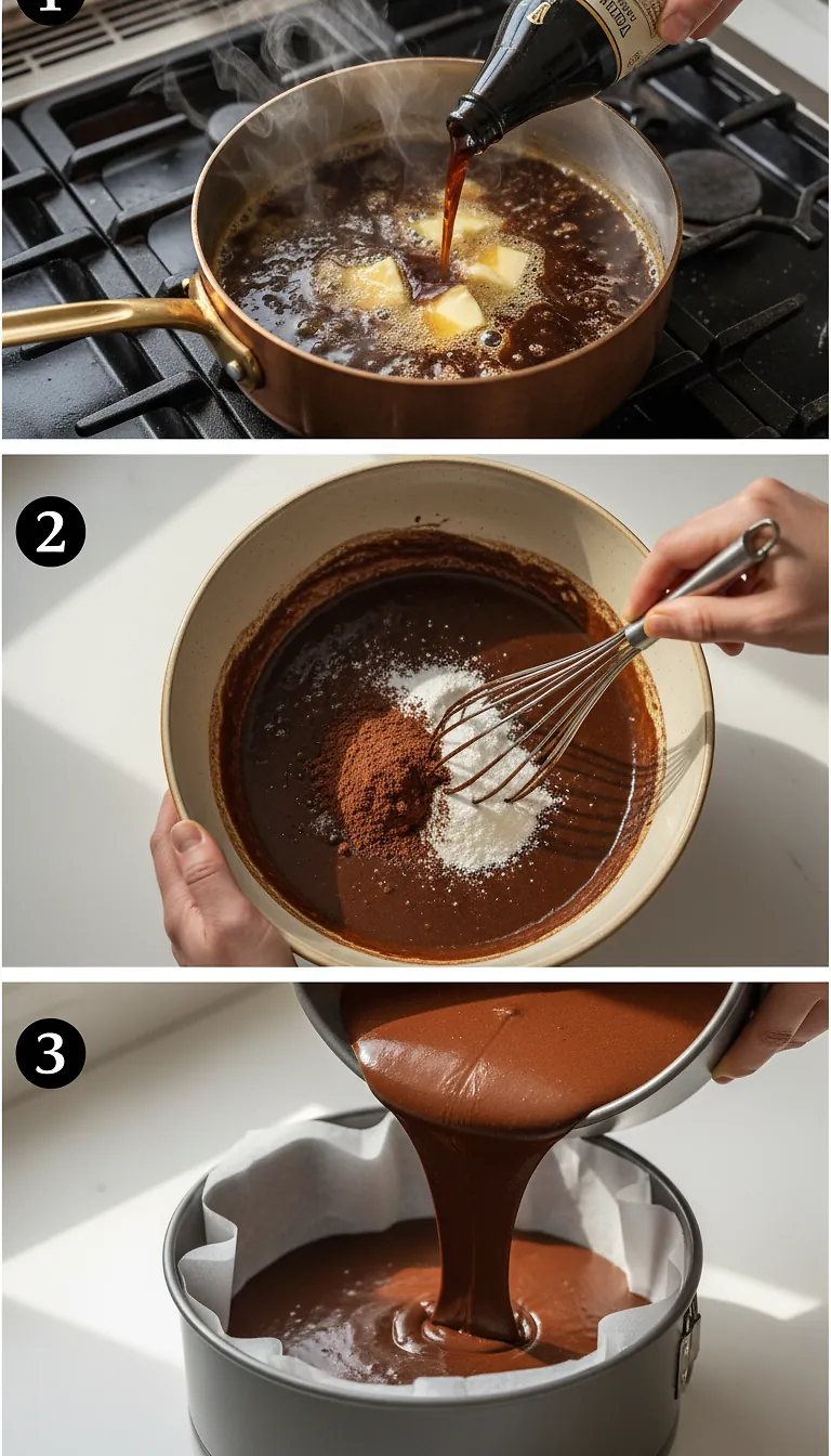 Step-by-Step High Heat Execution for Chocolate Guinness Cake