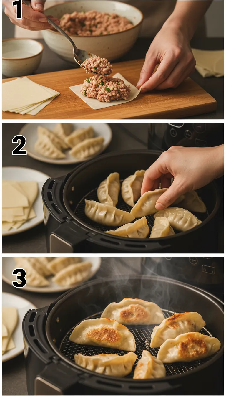 Step-by-Step High Heat Execution for Air Fryer Dumplings
