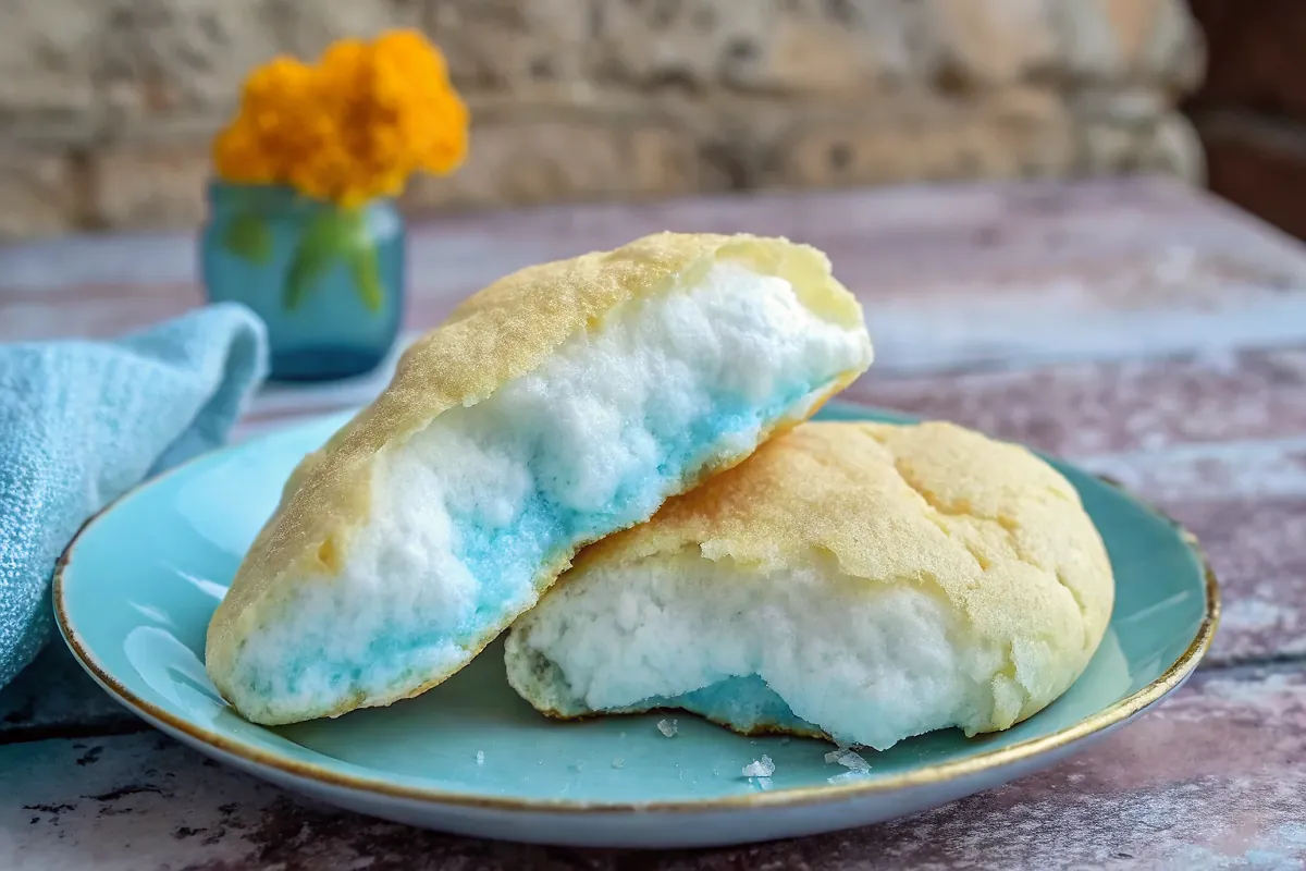 Perfectly seared Cloud Bread served professional style