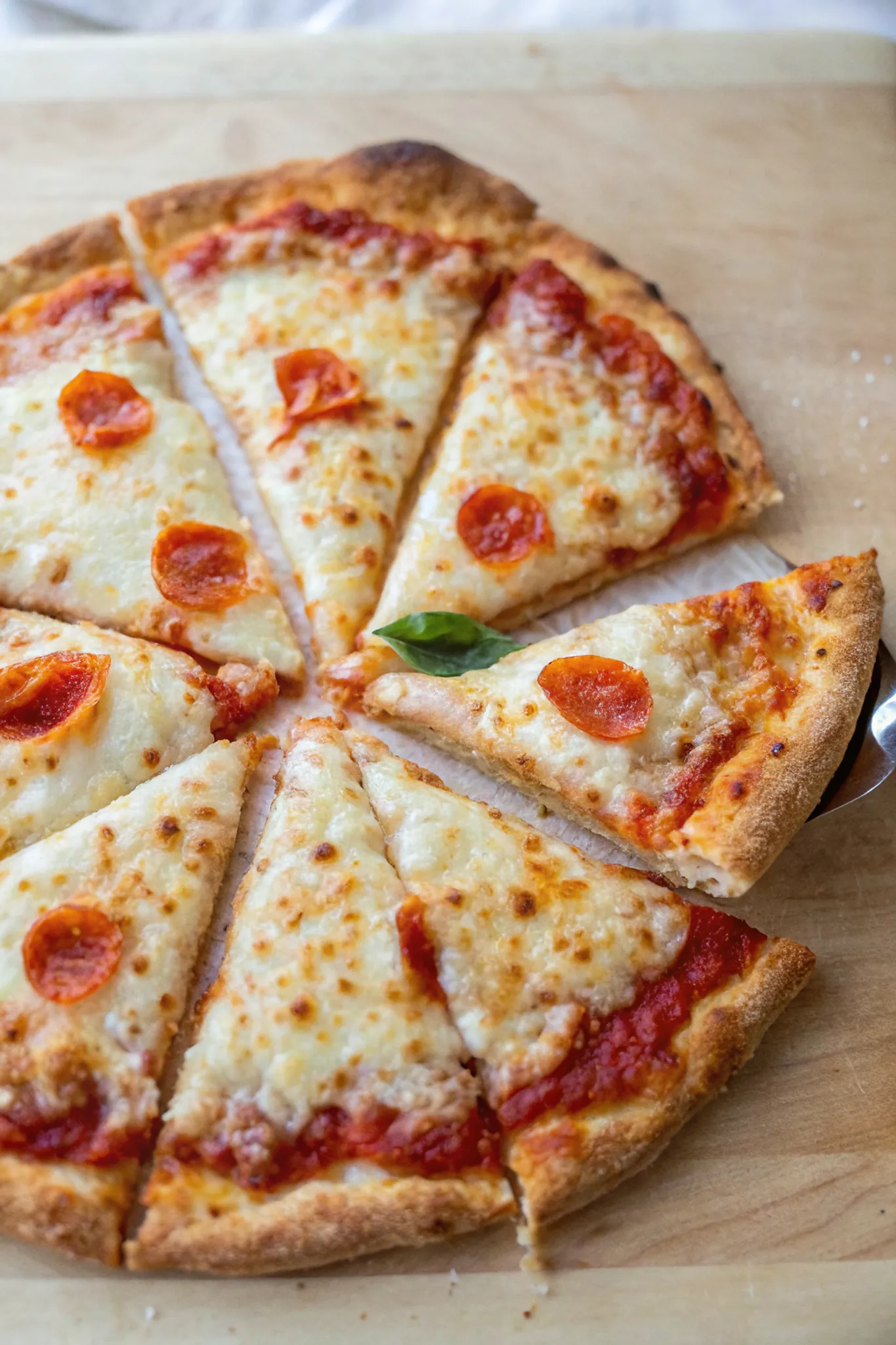 Perfectly seared My New Favorite Pizza Has a Cottage Cheese Crust served professional style