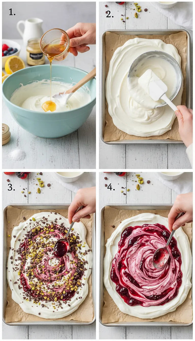 Step-by-Step High Heat Execution for Frozen Yogurt Bark