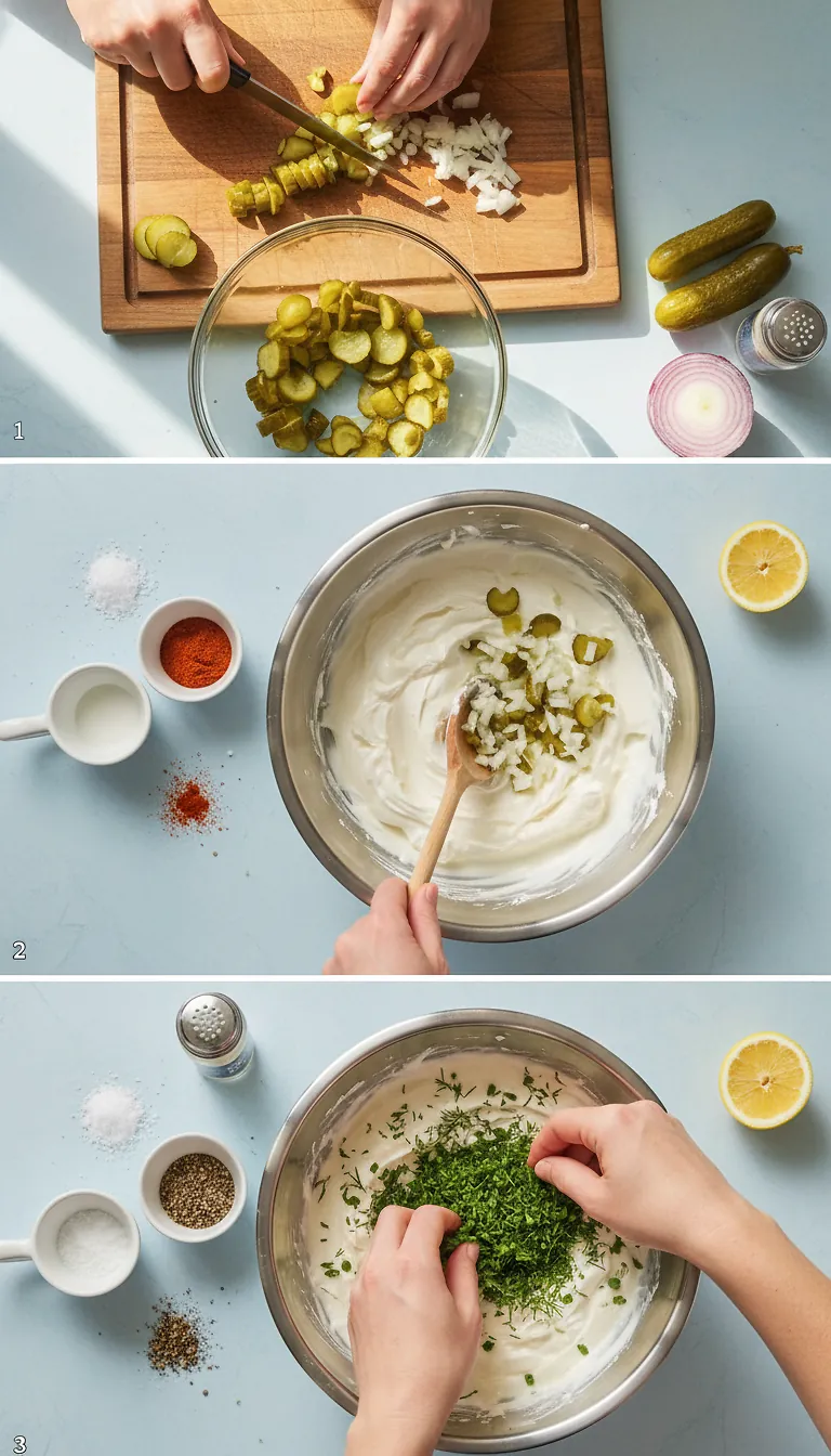 Step-by-Step High Heat Execution for Easy, Crunchy Pickle Dip