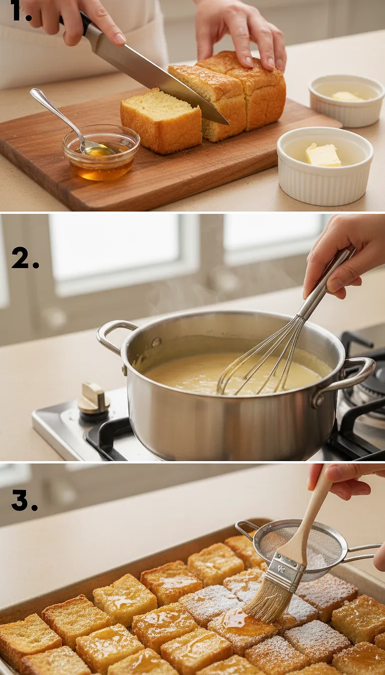 Step-by-Step High Heat Execution for Shibuya Honey Toast