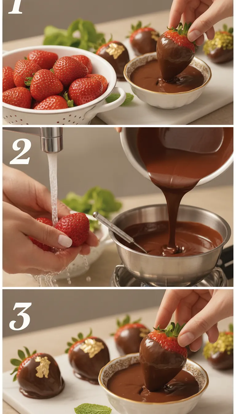 Step-by-Step High Heat Execution for Dubai Chocolate Strawberries