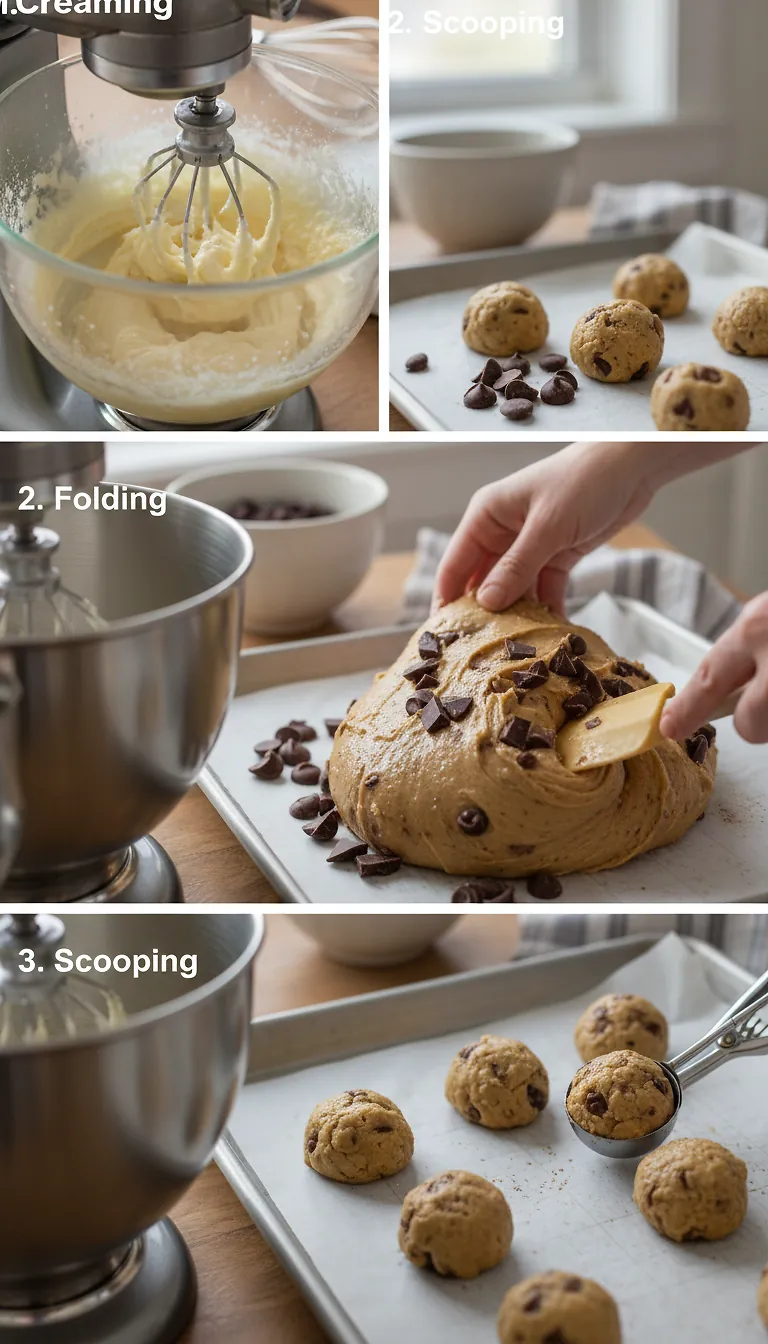 Step-by-Step High Heat Execution for Olive Oil Chocolate Chunk Cookies