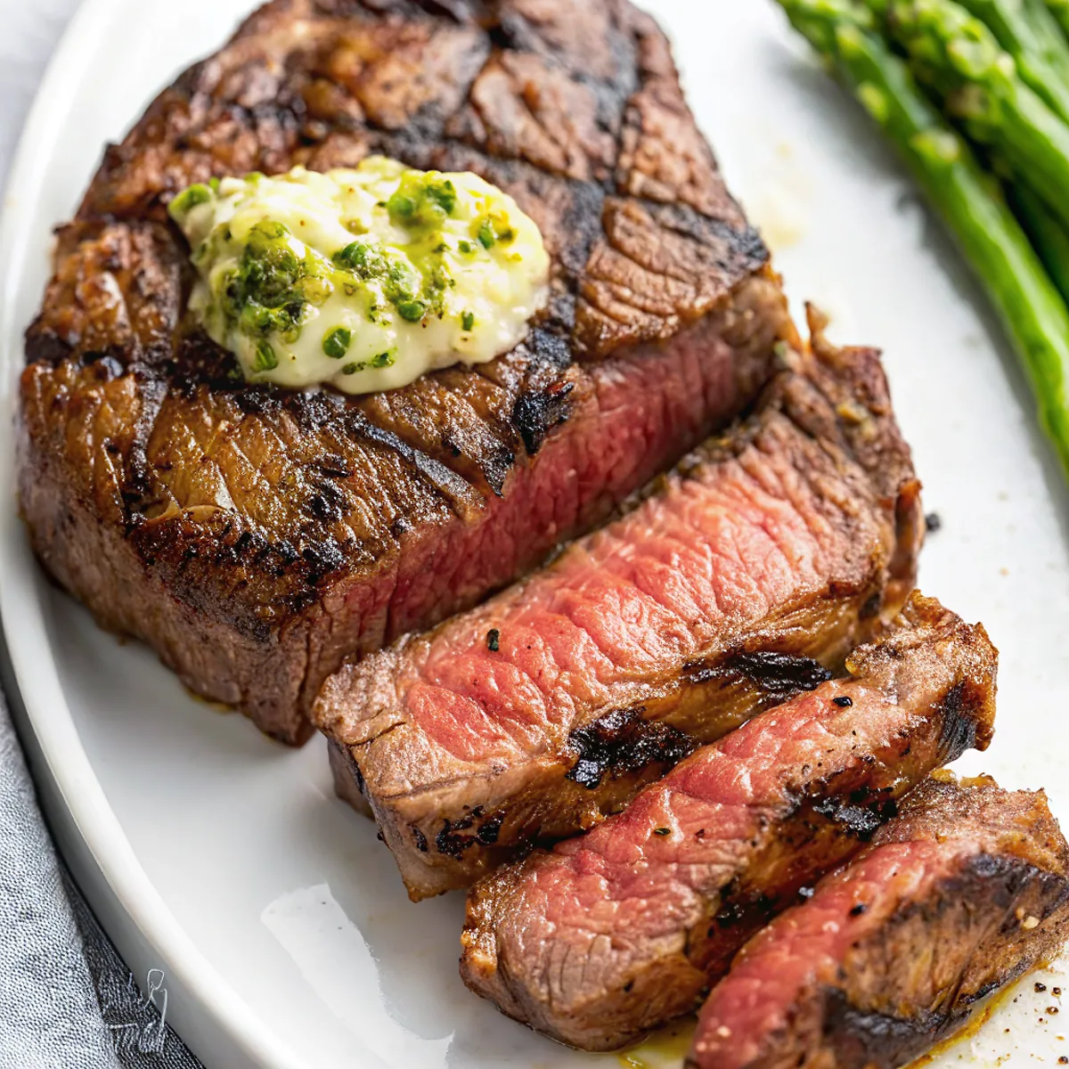 Perfectly seared Grilled Steak (Perfect Every Time) served professional style