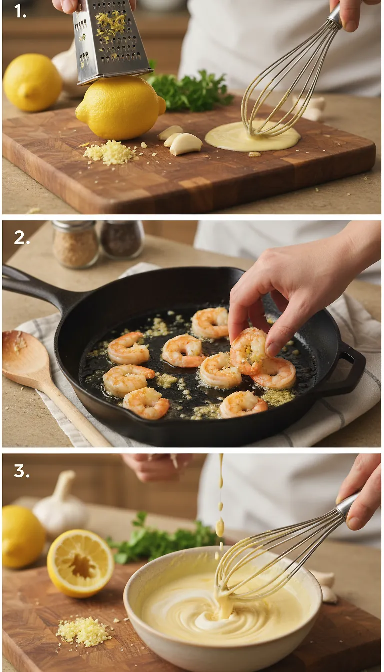 Step-by-Step High Heat Execution for Creamy Lemon Garlic Butter Shrimp