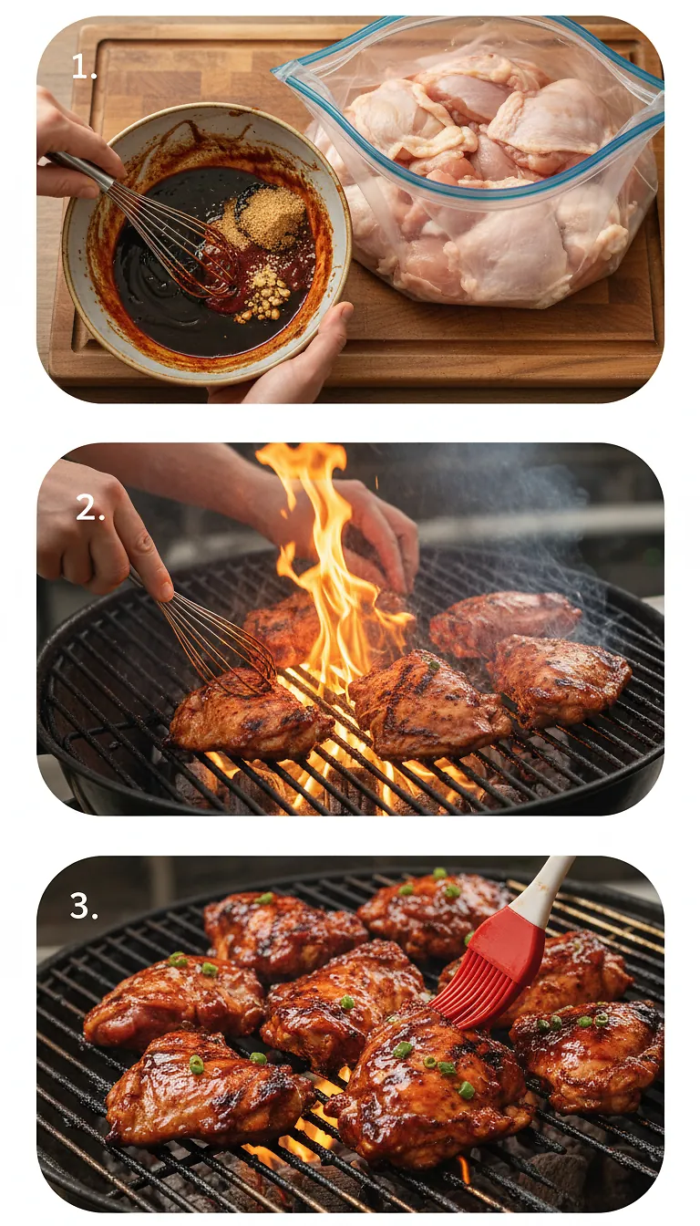 Step-by-Step High Heat Execution for Korean BBQ Chicken
