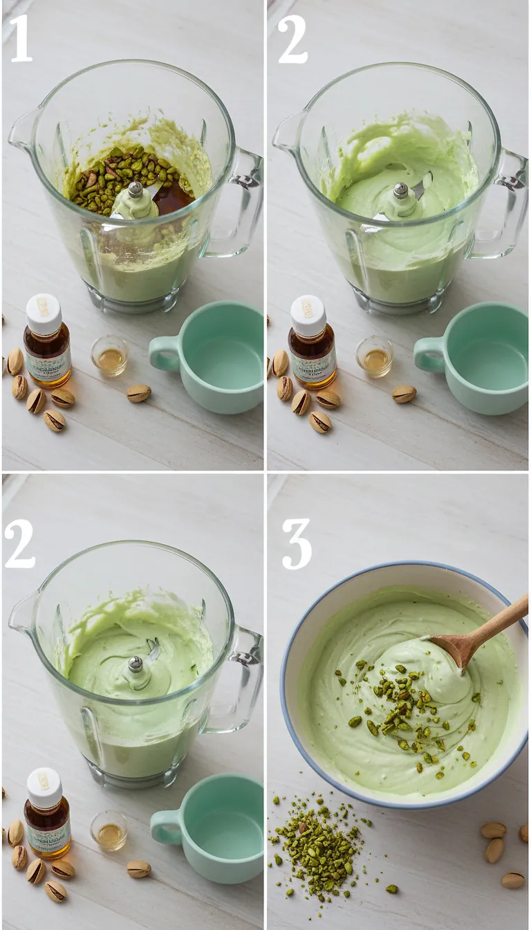 Step-by-Step High Heat Execution for Pistachio Cottage Cheese Ice Cream