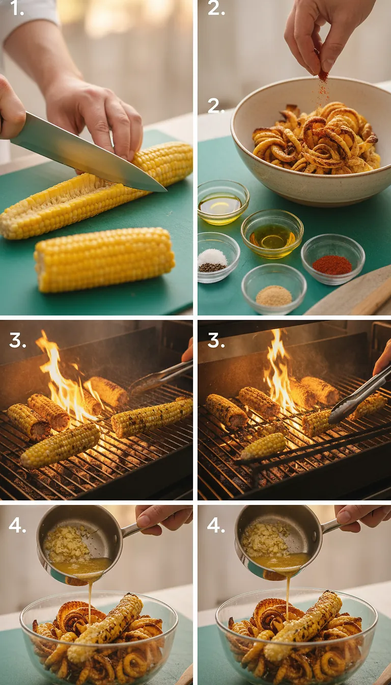 Step-by-Step High Heat Execution for Corn Ribs