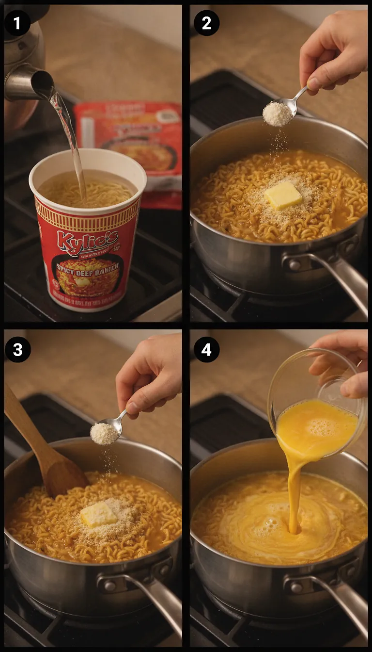 Step-by-Step High Heat Execution for Kylie's Ramen