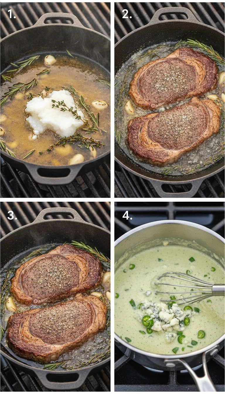 Step-by-Step High Heat Execution for Steak in Beef Tallow