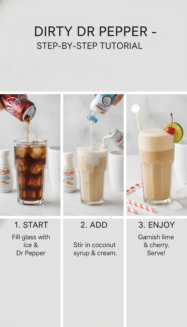 Dirty Dr Pepper 3 Step-by-Step High Heat Execution for Dirty Dr Pepper