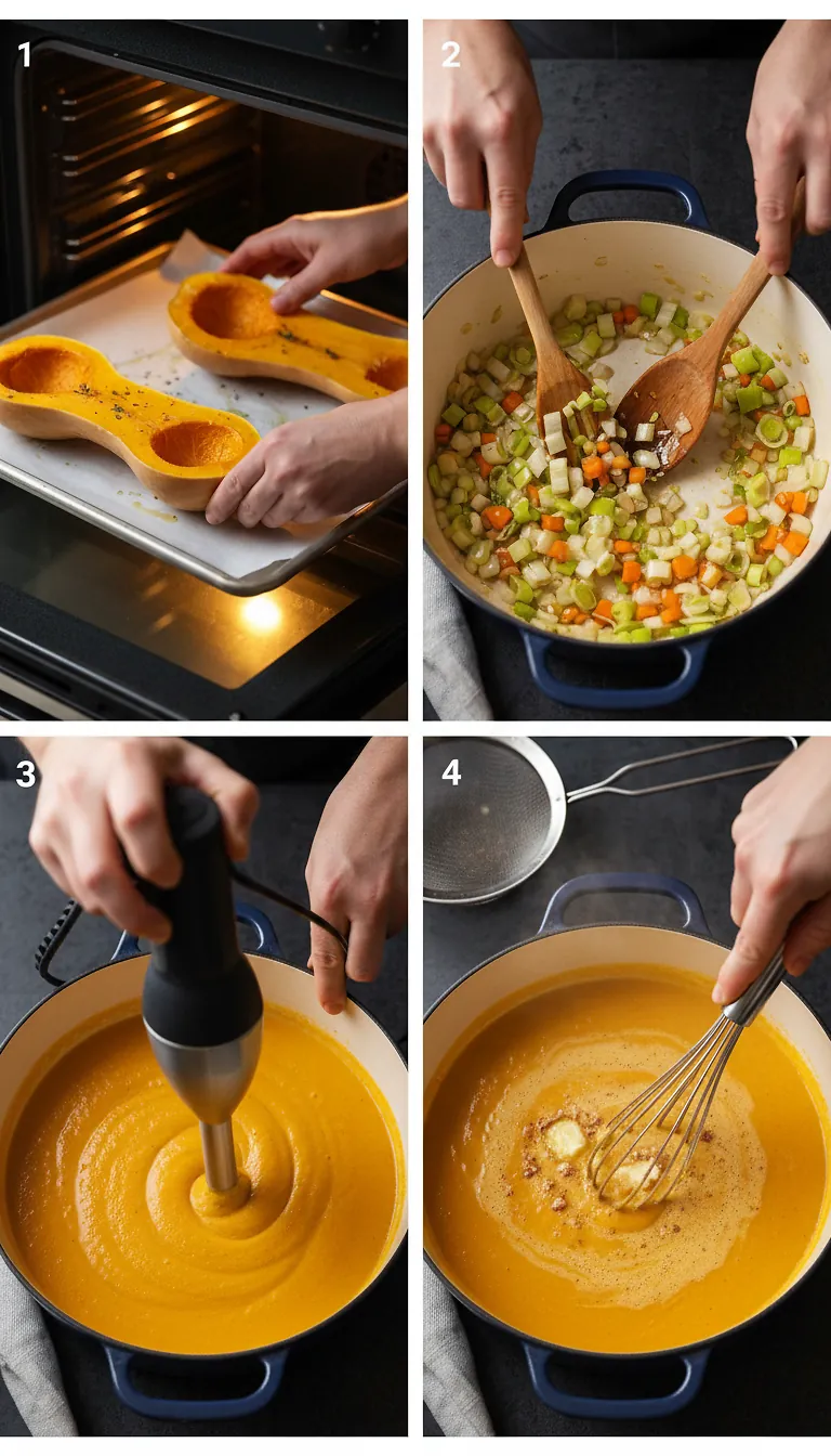 Step-by-Step High Heat Execution for Thomas Keller’s Butternut Squash Soup With Brown Butter