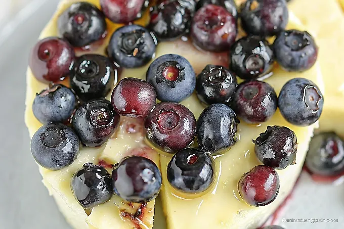 Perfectly seared Blueberry Baked Brie served professional style