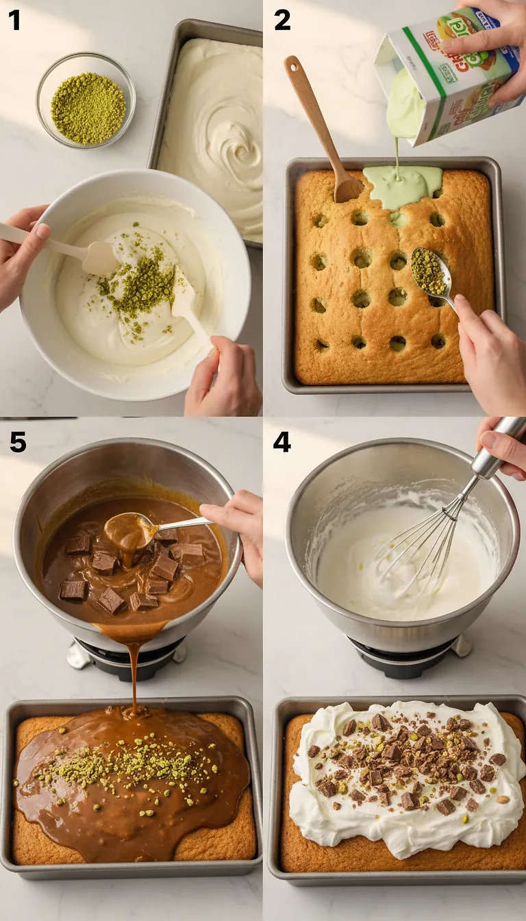 Step-by-Step High Heat Execution for Dubai Chocolate Cake