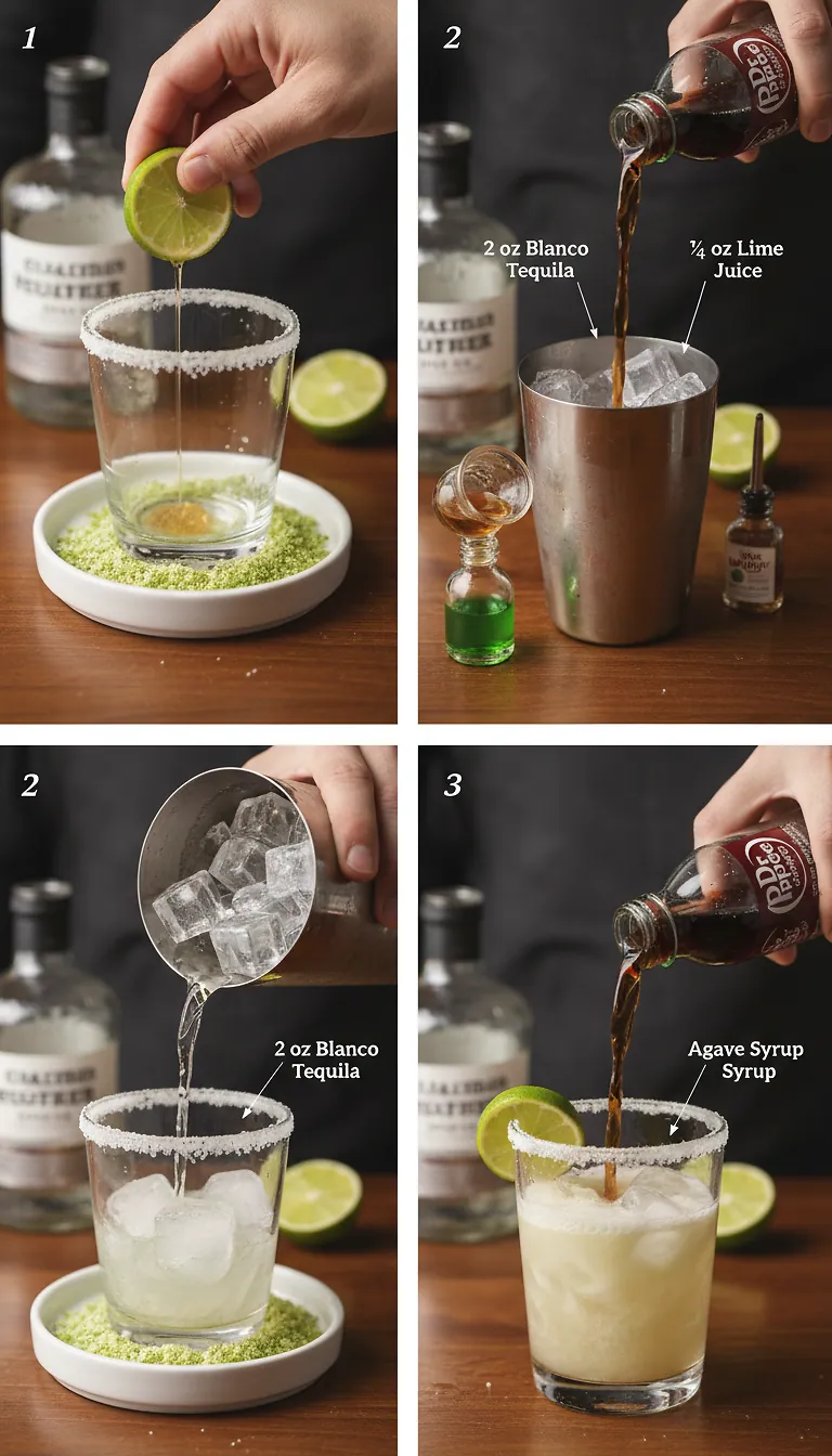 Step-by-Step High Heat Execution for Dr. Pepper Margarita